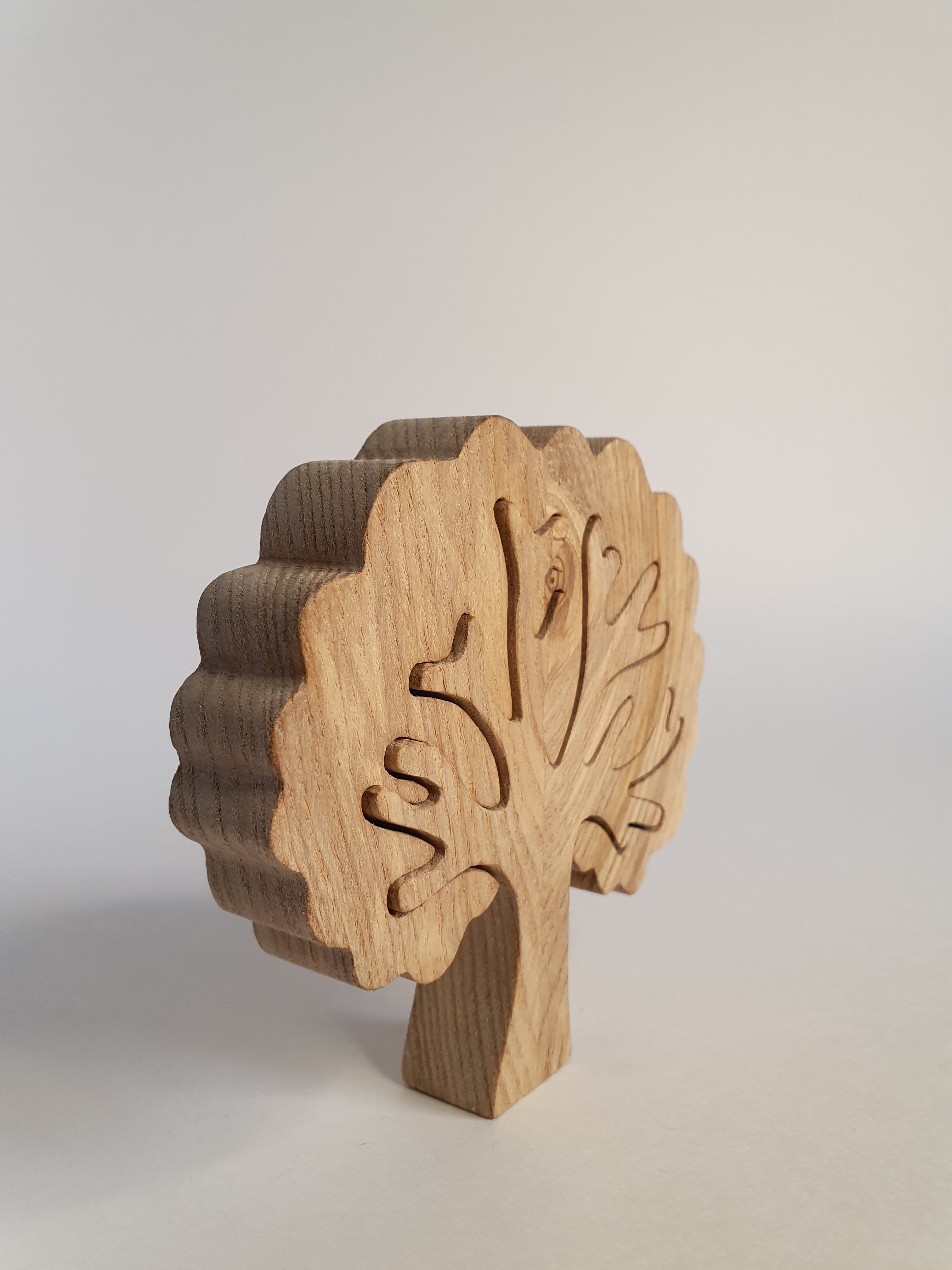 Arbre puzzle décoratif en bois