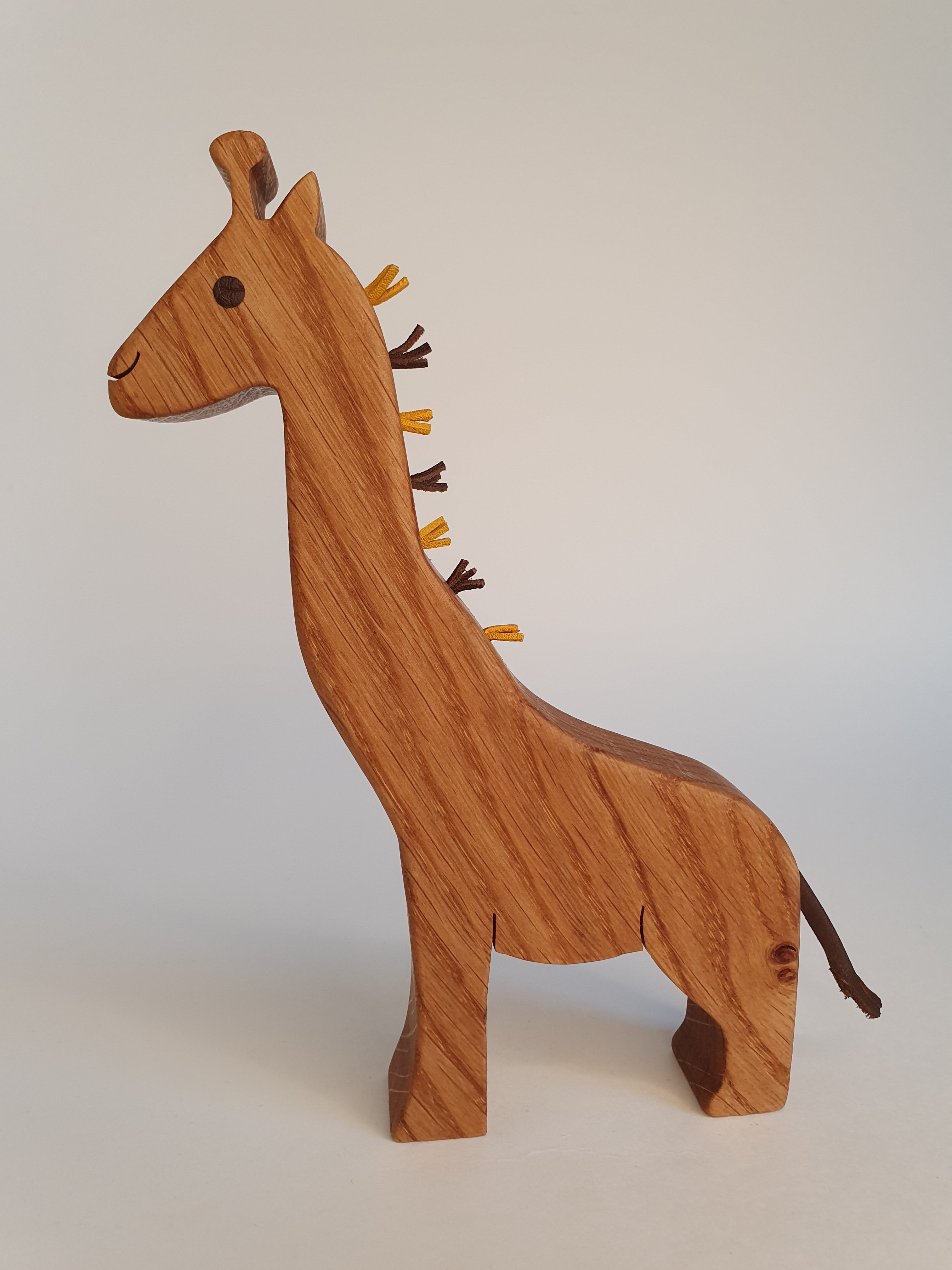 Girafe décorative en bois