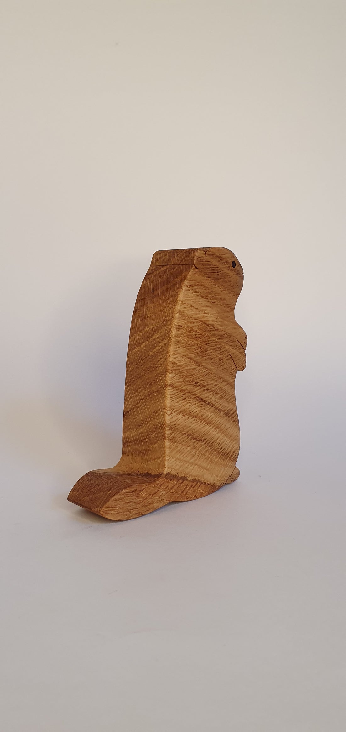Marmotte décorative en bois