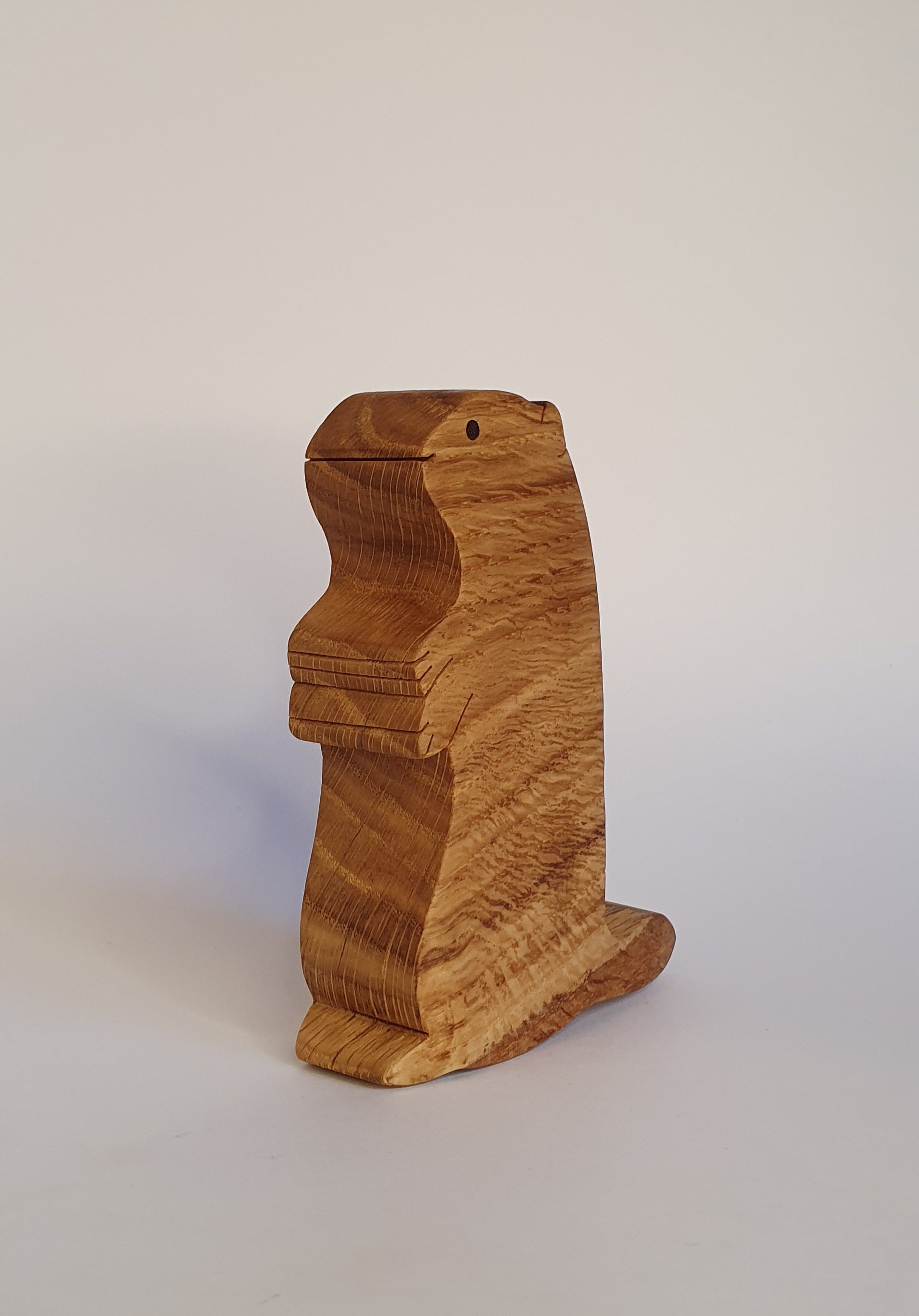 Marmotte décorative en bois